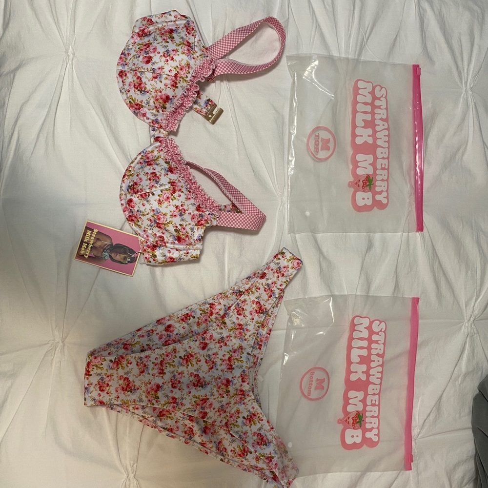 Strawberry Milk Mob Young Love swimsuit